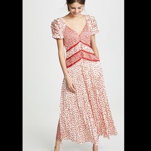 Self-Portrait Red Polka Dot Dress